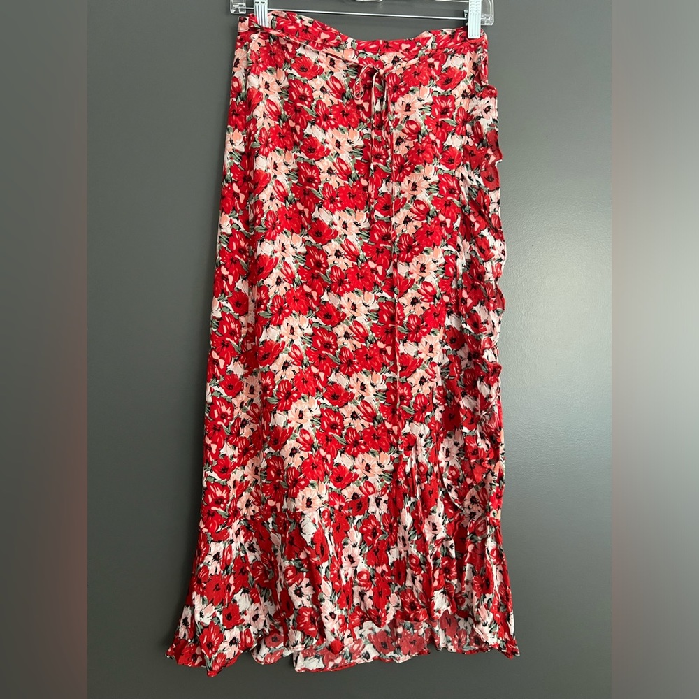 RIXO wrap skirt with floral pattern size S